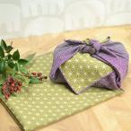 o lunch box for furoshiki reversible cotton both sides ..... fine pattern . flax leaf purple profit .50cm