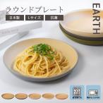 皿 プレート 食洗機対応 電子レンジ対応 日本製 木目調 抗菌ラウンドプレートL アースカラー くすみカラー 食器 EARTH 木目