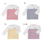 セール ミキハウス mikihouse ボーダーロゴ入り長そでTシャツ 80cm〜140cm 10-5210-825