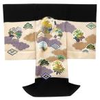  производство надеты мужчина чёрный бежевый .. три . распродажа новый товар покупка Kyouyuuzen журавль черепаха . брать . сосна бамбук слива первый надеты. .. кимоно праздник . надеты мужчина . натуральный шелк младенец du-184