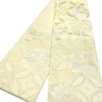 15%クーポンあり 樹織物 振袖用袋帯 ベージュ 金 仕立て上がり 西陣織 振袖 振袖帯 礼装 フォーマル 新品 七宝 松竹梅 菊 古典柄 成人式 結婚式 帯 絹 ffo-617