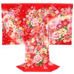  производство надеты девочка распродажа красный .. три . натуральный шелк Kyouyuuzen кимоно первый надеты. .. новый товар покупка женщина . три ...... Sakura совершенно новый младенец женщина .ju-252