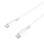 ���ϋv/�f���ۏ�18���� USB�[�d�������P�[�u�� 1.2m �z���C�g �V���R�[���f�ށyType-C - Type-C�z(AJ655)