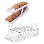 ショッピングフードロス 卵ケース 冷蔵庫 収納 缶ストッカー エッグホルダー 缶収納ラック ローリング (350ml 9缶収納)