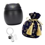  кошка погребальная урна Mini .. подвеска брелок для ключа домашнее животное .. минут . inserting предмет .. Capsule .. inserting memorial пакет имеется комплект 