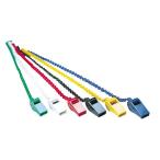 ハタ カラープラ笛チェーン付（単品） HAU-HT4C  (90)ブラック (70)ネイビー (50)グリーン (30)イエロー (20)レッド (10)?