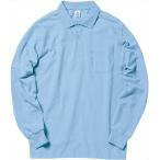 ＢＯＮＭＡＸ（ボンマックス） 【メンズ　Ｔシャツ】　ポケット付ＣＶＣ鹿の子ドライ長袖ポロシャツ サックス