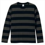 ＵｎｉｔｅｄＡｔｈｌｅ（ユナイテッドアスレ） ５．０オンスボールドボーダーロングスリーブＴシャツ ブラック/チャコール