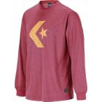 ＣＯＮＶＥＲＳＥ（コンバース） （メンズ　バスケットボールウェア）　バックコート　長袖　Ｔシャツ　裾ラウンドカット チェリーピンク
