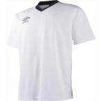 ＵＭＢＲＯ（アンブロ） Ｊｒ．ベーシックセカンダリー　Ｓ／Ｓ　シャツ ホワイト/ネイビ