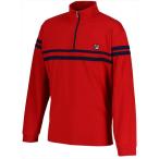 ＦＩＬＡ（フィラ） （メンズ　テニスウェア）　長袖ジップシャツ フィラレッド