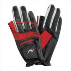 nichiyo-(NICHIYO) замша перчатка черный / красный 