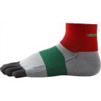 Ｒ×ＬＳＯＣＫＳ（アールエルソックス） シマシマランニングソックスＴＲＲ１２０Ｇ ライトグレー/レッド