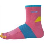 Ｒ×ＬＳＯＣＫＳ（アールエルソックス） メリノソックス　５本指タイプ ピンク/スカイ