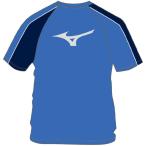 ミズノ MIZUNO Tシャツ 12JA2T9027 ブルーxネイビー クイックドライPLUS