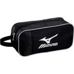 ミズノ MIZUNO　シューズバッグ（M） 09：ブラック×シルバー （16DA21809）