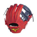 ミズノ MIZUNO 軟式用　ミズノプロ　CRAFTED Edition【シモンズ型：サイズ9】 1AJGR240336229 レッド*Dブルー カタログ掲載
