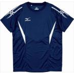 ミズノ MIZUNO　Tシャツ 14：ネイビー×ホワイト （32JA401414）
