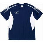ミズノ MIZUNO　Tシャツ（ジュニア） 14：ネイビー×ホワイト （32JA441014）