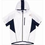 ミズノ MIZUNO　ムーヴクロスシャツ（半袖） 01：ホワイト×ブラック （32JC403101）