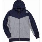 ミズノ MIZUNO　スウェットシャツフーデッド 71：ネイビー×グレー杢 （32JC405071）