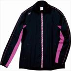 ミズノ MIZUNO　トレーニングクロスシャツ（レディース） 09：ブラック×ルージュピンク （32JC434009）