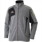 MIZUNO ミズノ MC ウォームアップシャツ 05：グレー杢×ブラック