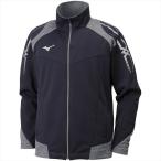 MIZUNO ミズノ MC ウォームアップシャツ 14：ディープネイビー×グレー杢×シルバー