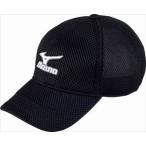ミズノ MIZUNO　キャップ（ダンボールメッシュ） 91：ブラック×ホワイト （32JW410091）