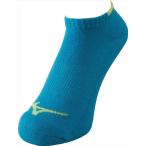 ミズノ mizuno ３Ｐソックス（アンクル／ウィメンズ） 24：ターコイズ×ライム／ライム×ターコイズ／グレー杢×ライム