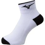 ミズノ MIZUNO 1Pソックスショート 32JX920791 ホワイトxブラック