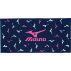 ミズノ MIZUNO　バスタオル 14：ネイビー×マゼンタ×グレー （32JY410014）