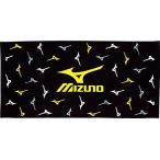 ミズノ MIZUNO　バスタオル 95：ブラック×イエロー×グレー （32JY410095）