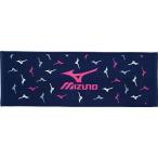 ミズノ MIZUNO　スポーツタオル 14：ネイビー×マゼンタ×グレー （32JY410114）