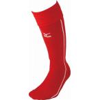 ミズノ MIZUNO　ハイソックス 62：レッド （52UA14962）