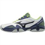 MIZUNO ミズノ ウエーブインテンス CLUB 2 AC 14:ホワイト×ネイビー×グリーン