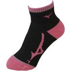 ミズノ MIZUNO ソックス 62JX900296 ブラック×ピンク