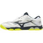 ミズノ MIZUNO ウエーブメダル 6 81GA191514 ホワイトxネイビーxイエロー ミズノウエーブ インタークール XG RUBBER apプラス