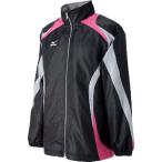 ミズノ MIZUNO テニスハードブレーカーシャツ（ユニセックス） 74：ブラック×シルバーグレー×ブラック×Fピンク （A75NK15074）