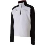 ミズノ MIZUNO MOストレッチフリースシャツ P2MC950501 ホワイト＊ブラック SlimFit