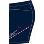 ミズノ MIZUNO レーシングタイツ（ハーフ） 14：ドレスネイビーxホワイトxベリーピンク