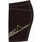 ミズノ MIZUNO レーシングタイツ（ハーフ） 93：ブラックxクラシックグリーンxイエロー