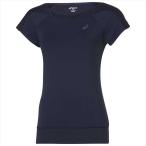 128331 アシックス ＳＡフイツトネス Ｓｈｏｒｔ　Ｓｌｅｅｖｅ　Ｔｏｐ ダークコバルト