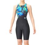  Arena arena ARN-2076Wsei свободный задний леггинсы ( надеты . ремешок ) плавание половина леггинсы голубой × черный 