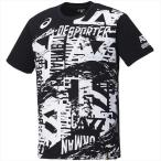 xa104n アシックス ＳＡジエネラル Ａ７７　Ｔシヤツ ブラツクｘホワイト