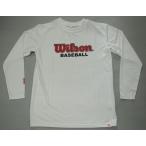 780円 Wilson ウィルソン 長袖デザインTシャツ ホワイト OTA101 3,360円の品
