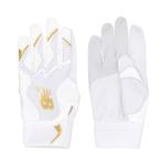  New balance batting перчатки обе рука для перчатки подающего белый LAG45601-WT