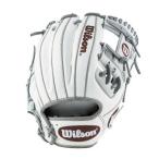  Wilson в общем для софтбола перчатка для игрока внутреннего поля Wannable Hero DUAL 86 type правый для метания белый WBW102431