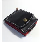 【大容量コインケース＆マネークリップ】巾８５mmフラットになるマネークリップ カードポケット4ヶ所+マルチポケット+コインケース CMC-02 札ばさみ＆小銭入れ