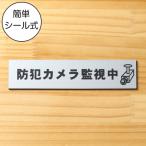 防犯カメラ監視中 マーク付 サインプレート ステンレス調 シルバー 警告表示 泥棒 いたずら 迷惑行為 防ぐ 銀 屋外対応 水濡れOK シール式 メール便送料無料